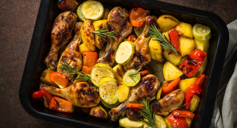 One-Pan Roasted Chicken and Vegetables